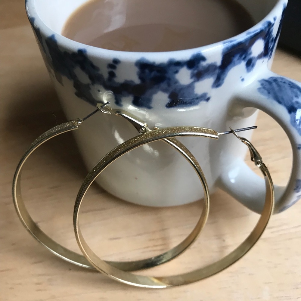 Large Gold Hoop Earrings